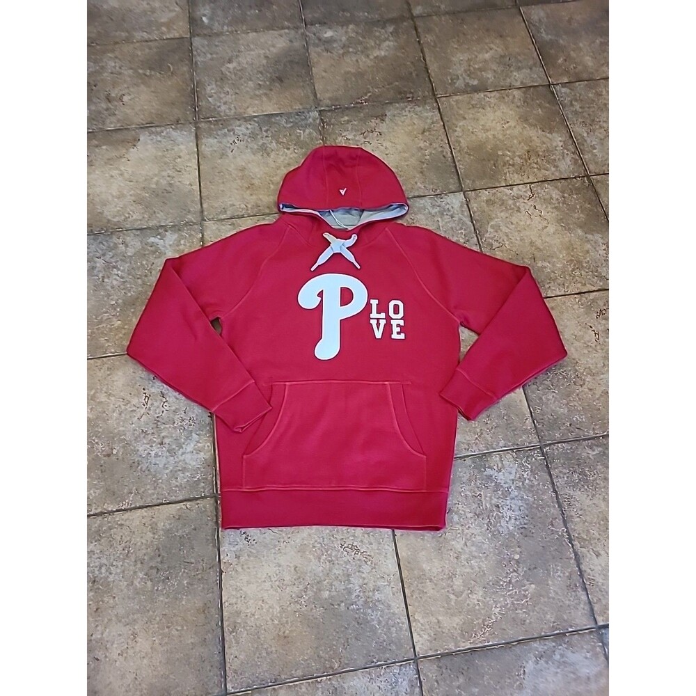 Mens ANTIGUA philadelphia phillies Victory Pullover Hoodie. Brand New. Size MED